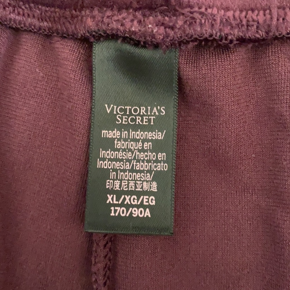 {VS} Victoria's Secret | Velour High Waist Joggers African Violet Purple (XL) - Picture 12 of 16